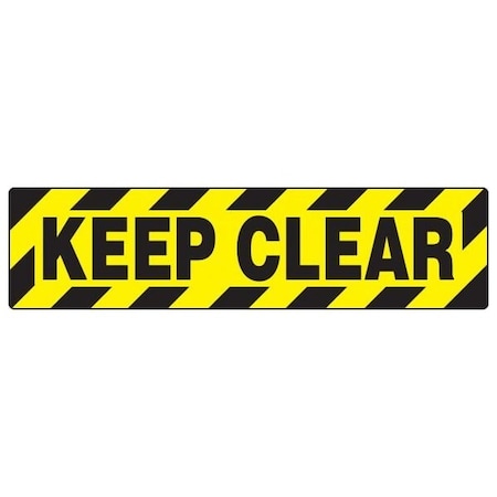 Accuform SKIDGARD FLOOR SIGN KEEP CLEAR PSD637 PSD637